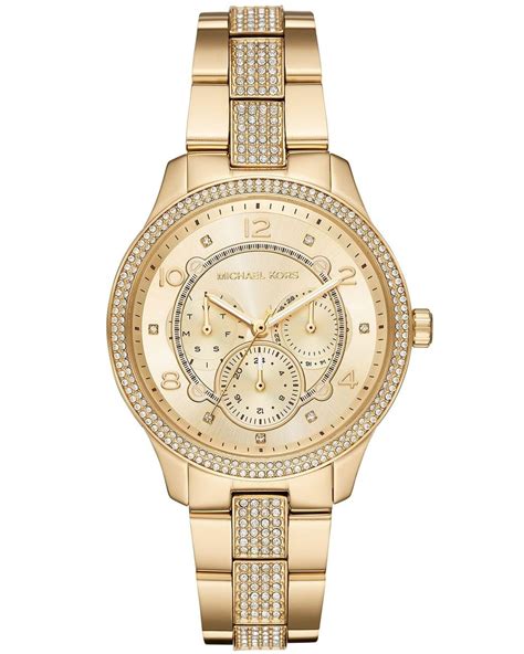 michael kors uhren gold strass|michael kors mini wrist watch.